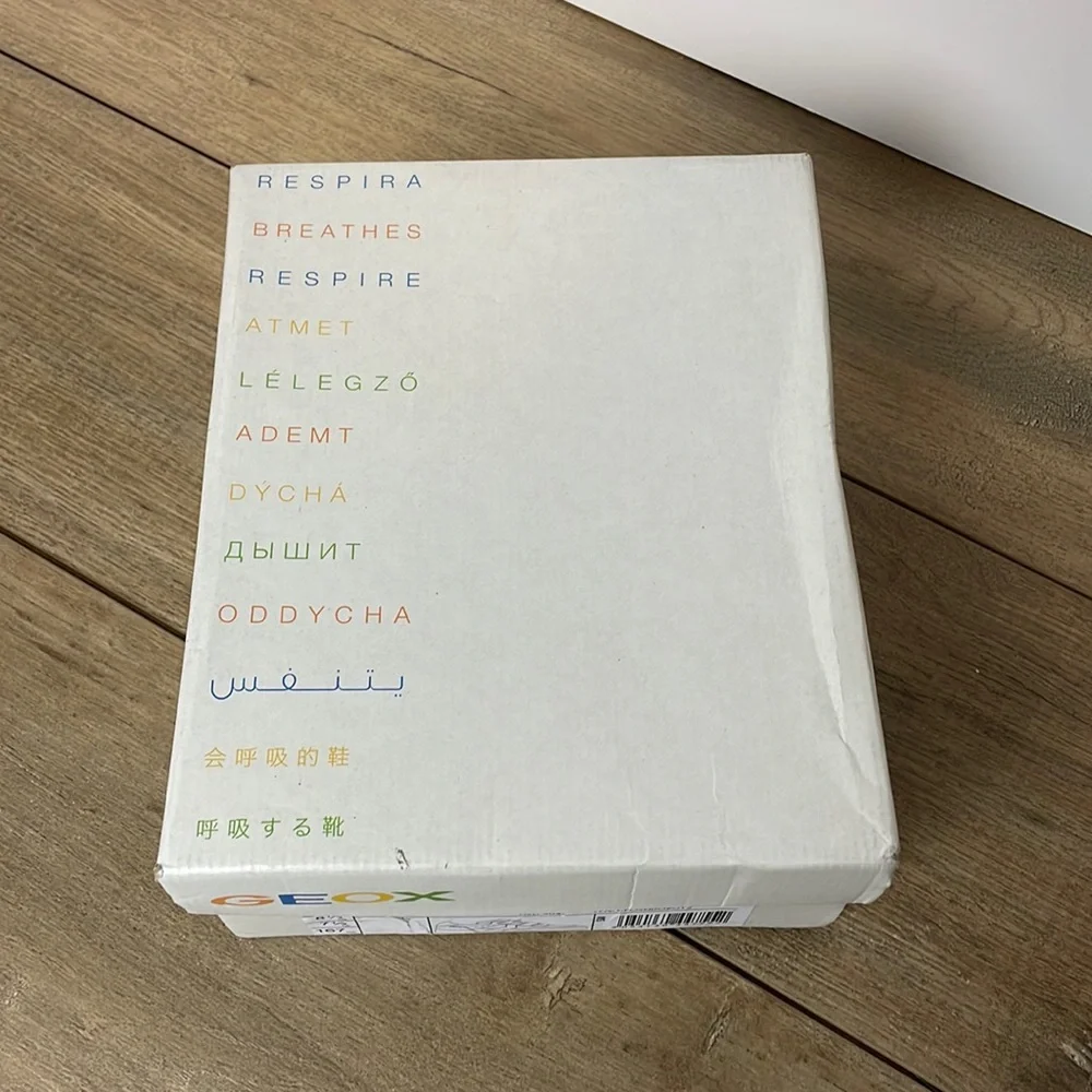 New Geox Respira Boys an Poseido Double Hook and Loop Sneaker Grey/Blue Sz 8.5T - Picture 11 of 11